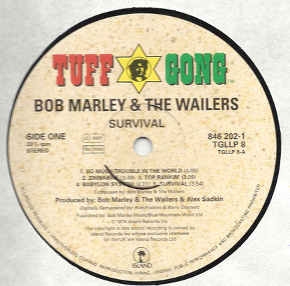 Bob Marley & The Wailers : Survival (LP, Album, RM)