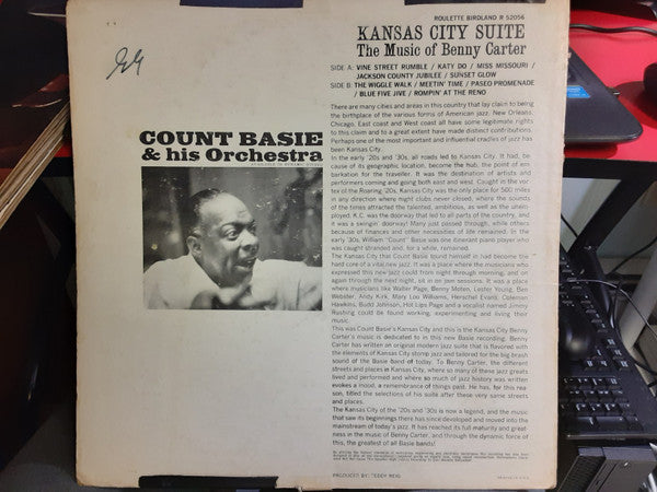 Count Basie Orchestra : Kansas City Suite - The Music Of Benny Carter (LP, Album, Mono)