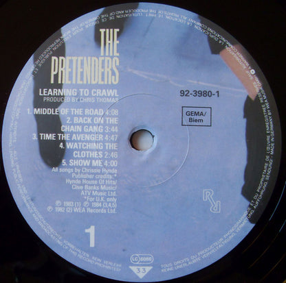 The Pretenders : Learning To Crawl (LP, Album)