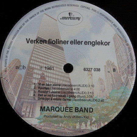 Marquee Band : Verken Fioliner Eller Englekor (LP, Album)