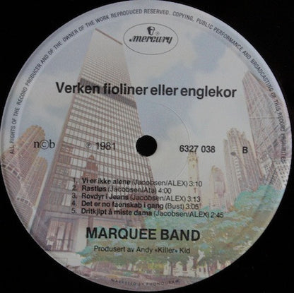 Marquee Band : Verken Fioliner Eller Englekor (LP, Album)