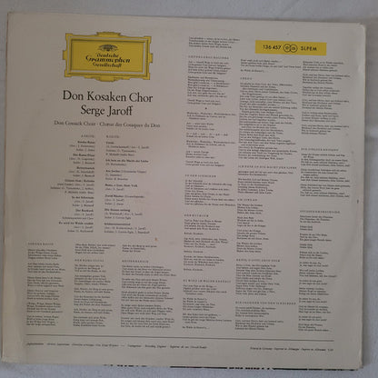 Don Kosaken Chor Serge Jaroff : Don Kosaken Chor  (LP, Album, RED)