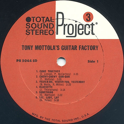 Tony Mottola : Tony Mottola's Guitar Factory (LP, Album, Gat)