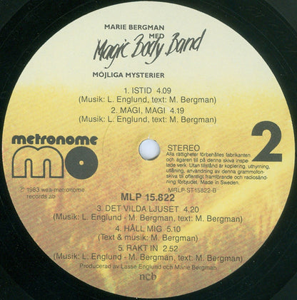 Marie Bergman Med Magic Body Band : Möjliga Mysterier (LP, Album)