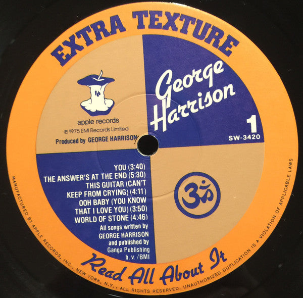 George Harrison : Extra Texture (Read All About It) (LP, Album, Win)