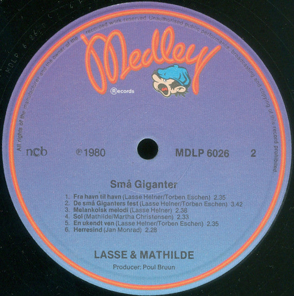 Lasse & Mathilde : Små Giganter (LP, Album)