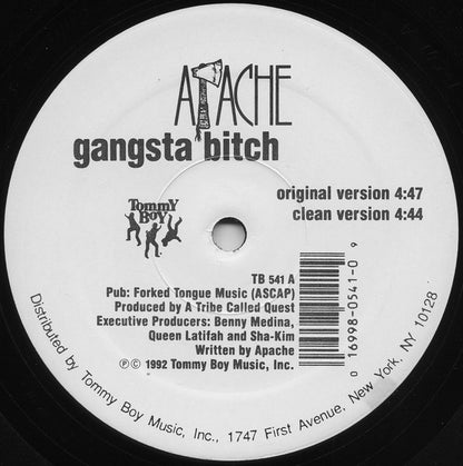 Apache : Gangsta Bitch / Apache Ain't Shit (12", Single, RP)