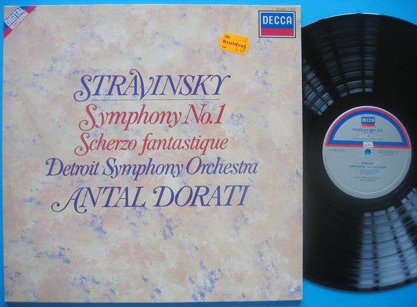 Igor Stravinsky, Antal Dorati, Detroit Symphony Orchestra : Symphony N° 1 In E Flat Major / Scherzo Fantastique Op. 3 (LP, Album)