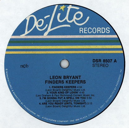 Leon Bryant : Finders Keepers (LP, Album)