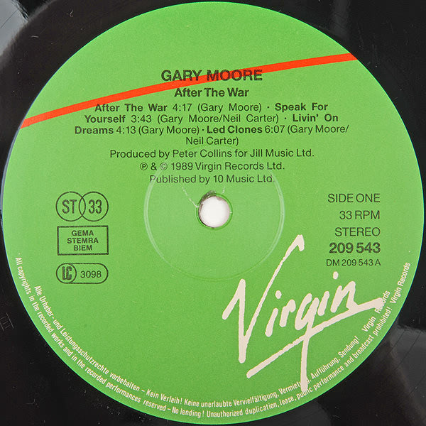 Gary Moore : After The War (LP, Album)