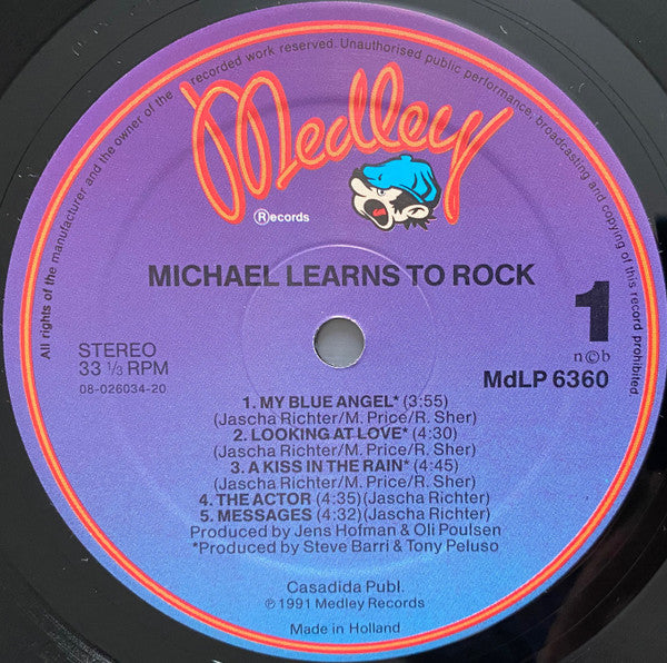 Michael Learns To Rock : Michael Learns To Rock (LP, Album)