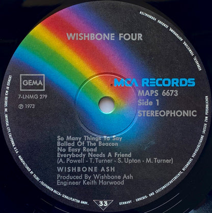 Wishbone Ash : Wishbone Four (LP, Album, RP, Gat)