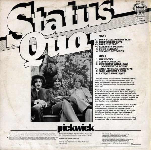 Status Quo : Status Quo (LP, Comp)