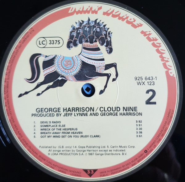 George Harrison : Cloud Nine (LP, Album)