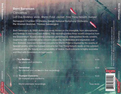 Bent Sørensen, Leif Ove Andsnes, Martin Fröst, Tine Thing Helseth : Concertos (CD, Album)