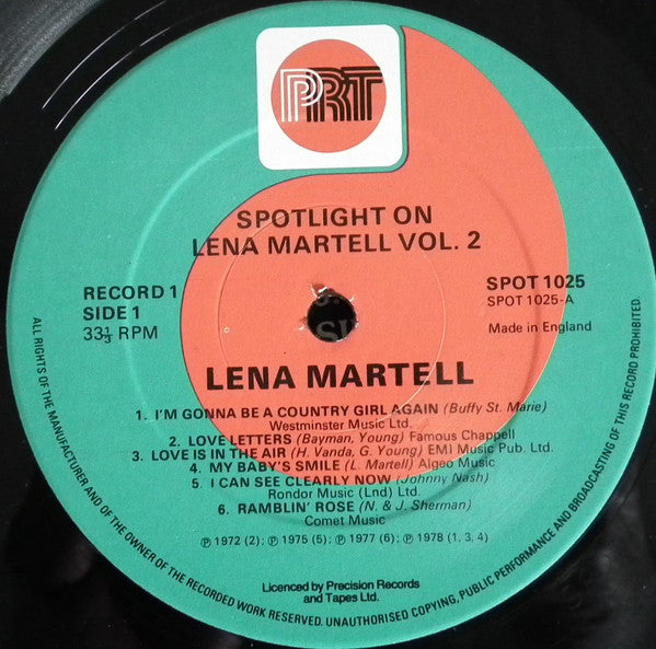 Lena Martell : Spotlight On Lena Martell Vol.2 (2xLP)