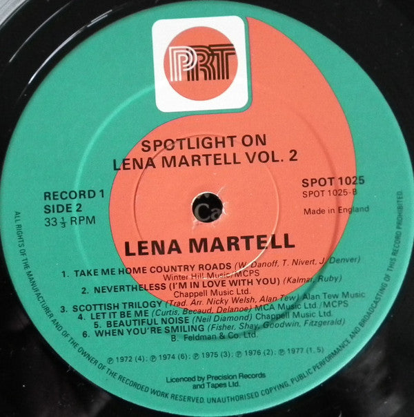 Lena Martell : Spotlight On Lena Martell Vol.2 (2xLP)