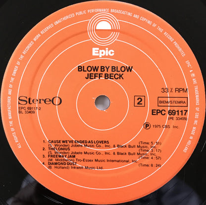 Jeff Beck : Blow By Blow (LP, Album, RE, Ora)