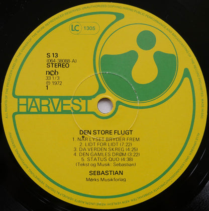 Sebastian (5) : Den Store Flugt / Over Havet Under Himlen / Blød Lykke (3xLP, Album + Box + Comp)