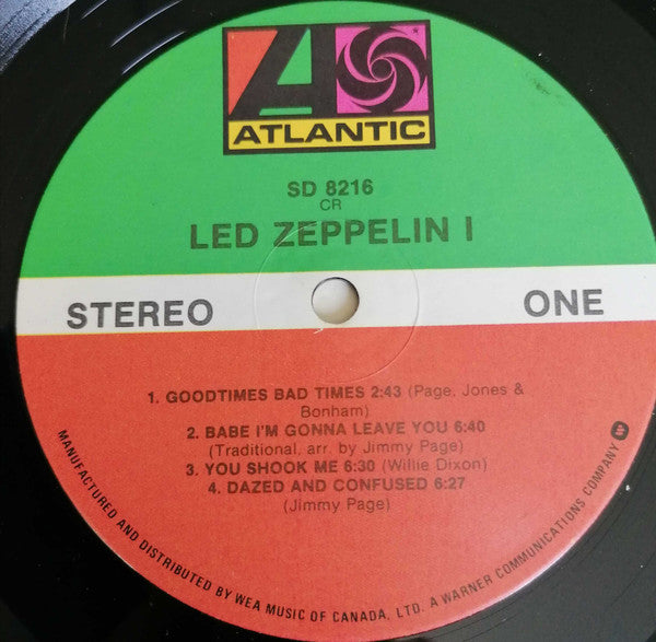 Led Zeppelin : Led Zeppelin (LP, Album, RE)