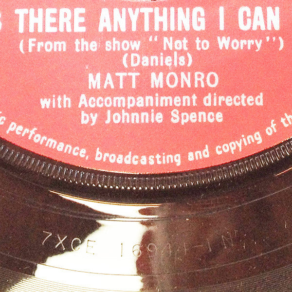 Matt Monro : Softly As I Leave You (7", Single)