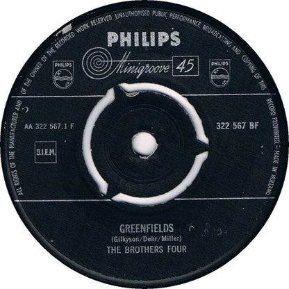 The Brothers Four : Greenfields (7", Single, Mono)