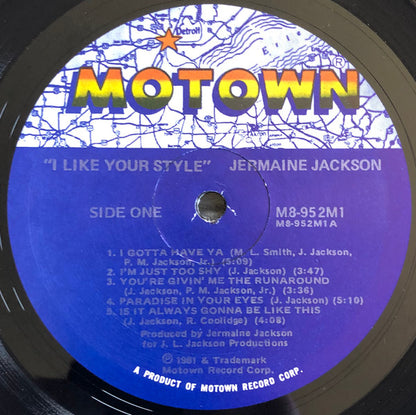 Jermaine Jackson : I Like Your Style (LP, Album)