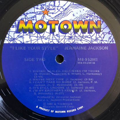 Jermaine Jackson : I Like Your Style (LP, Album)