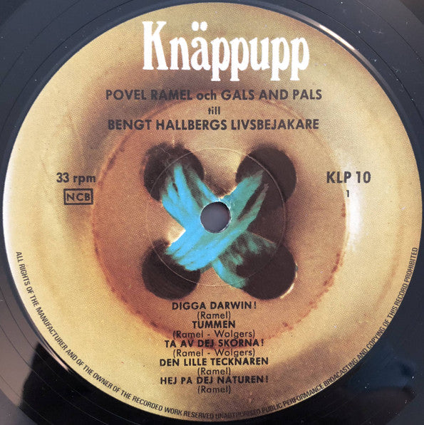 Povel Ramel Med Gals And Pals Och Bengt Hallbergs Orkester : Ta Av Dej Skorna! (LP, RP)