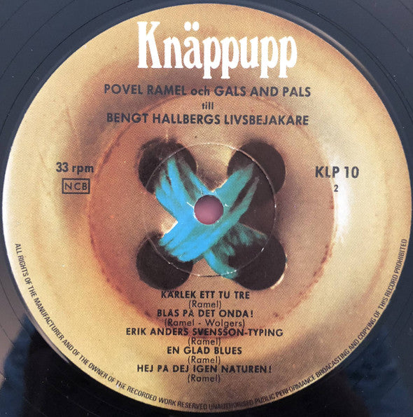 Povel Ramel Med Gals And Pals Och Bengt Hallbergs Orkester : Ta Av Dej Skorna! (LP, RP)