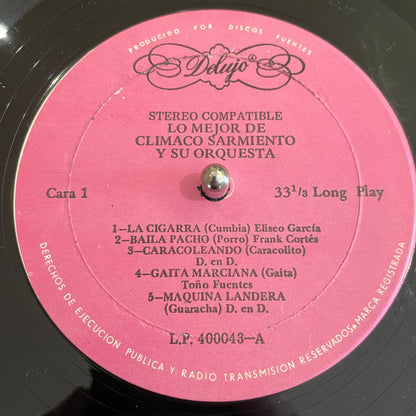 Climaco Sarmiento Y Su Orquesta : Lo Mejor De Climaco Sarmiento Y Su Orquesta (LP, Comp)