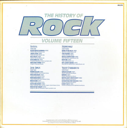 Santana / Janis Joplin / Steppenwolf / The Velvet Underground : The History Of Rock (Volume Fifteen) (2xLP, Comp)