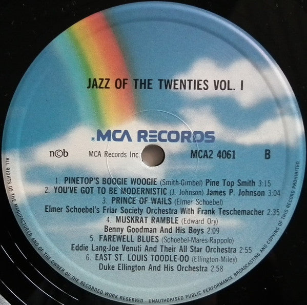 Various : Leonard Feather Present Encyclopedia Of Jazz On Records-Vol.1 The Twenties . Vol. 2 The Thirties (2xLP, Comp, Mono)