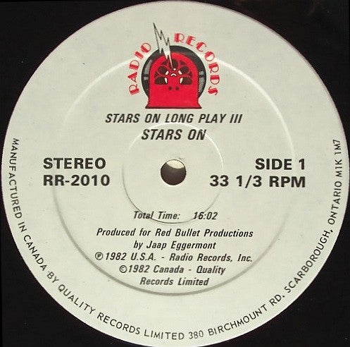 Stars On 45 : Stars On Long Play III (LP)