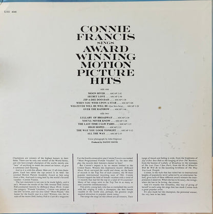 Connie Francis : Sings Award Winning Motion Picture Hits (LP, Album, MGM)