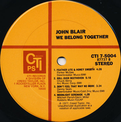 John Blair : We Belong Together (LP, Album)