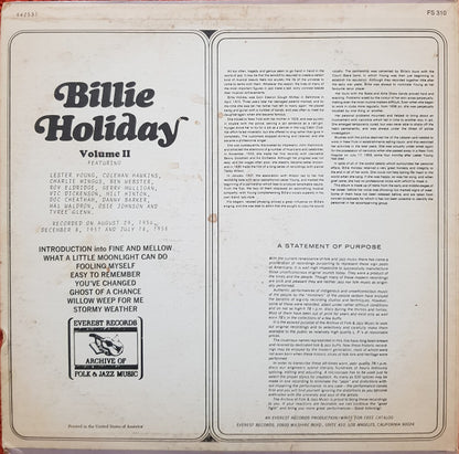 Billie Holiday : Volume II (LP, Comp)