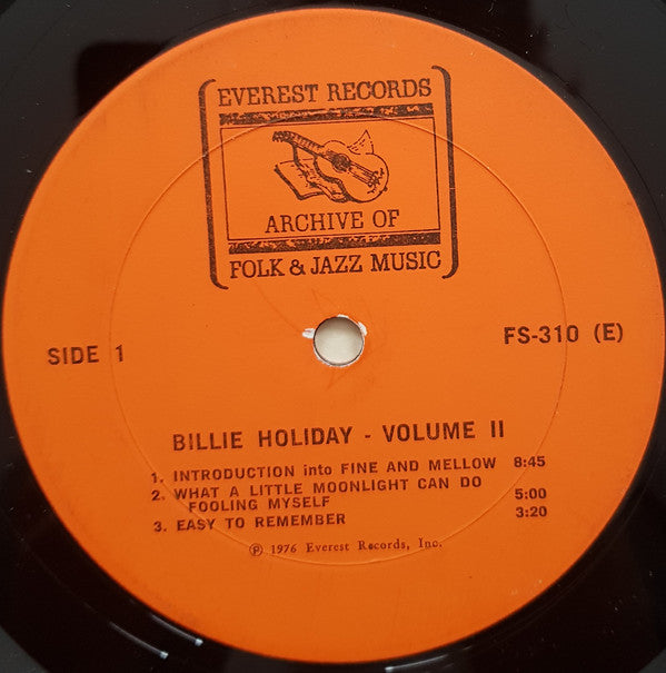 Billie Holiday : Volume II (LP, Comp)