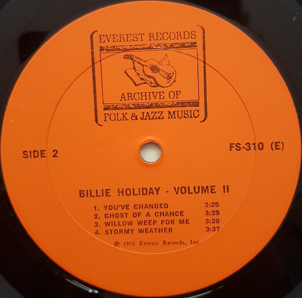 Billie Holiday : Volume II (LP, Comp)