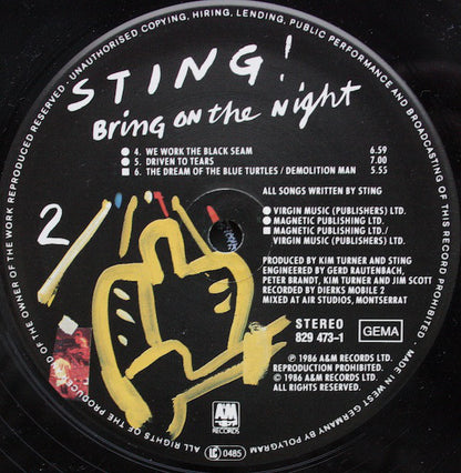 Sting : Bring On The Night (2xLP, Album)