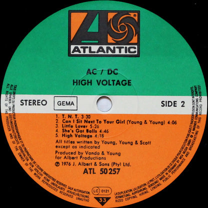 AC/DC : High Voltage (LP, Album)