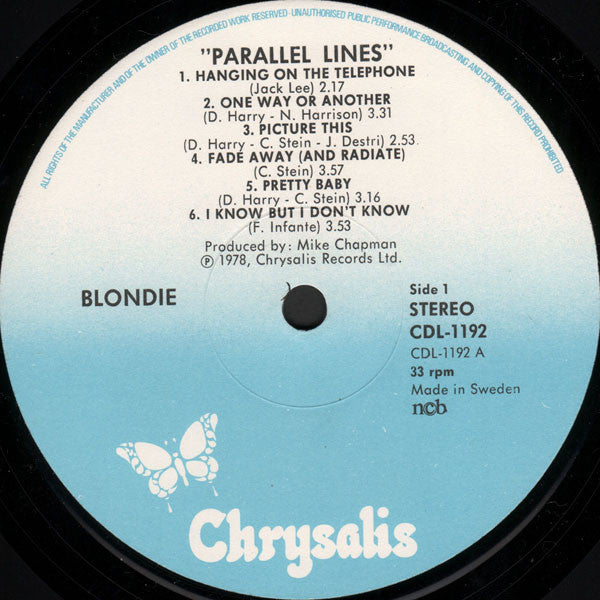 Blondie : Parallel Lines (LP, Album)