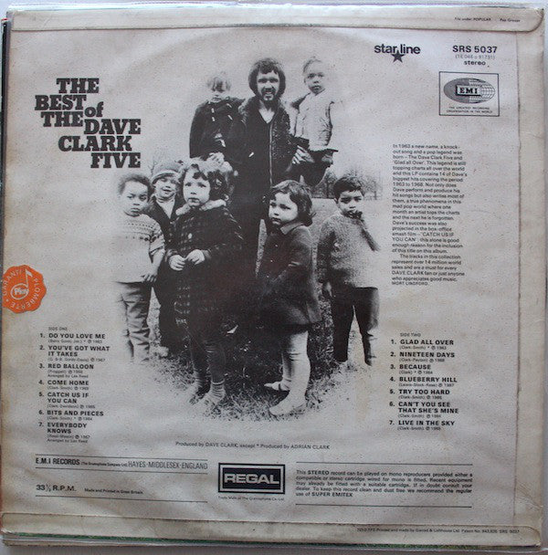 The Dave Clark Five : The Best Of The Dave Clark Five (14 Million World Sellers) (LP, Comp)