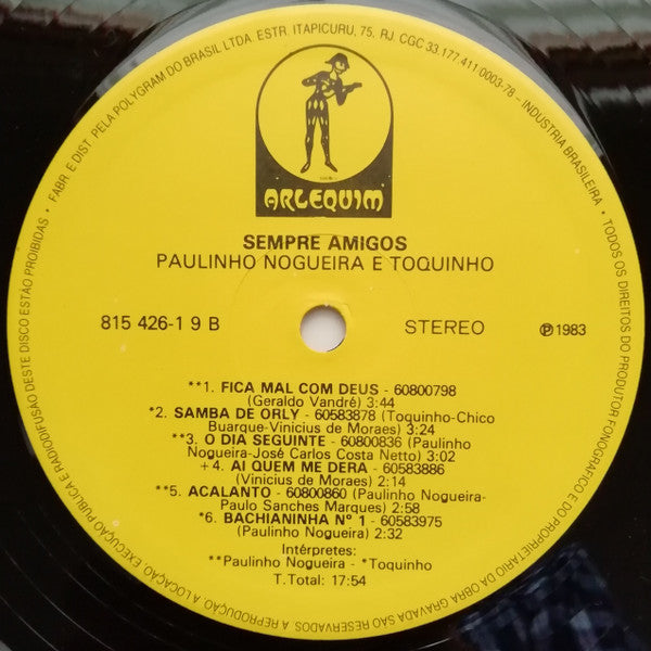 Paulinho Nogueira E Toquinho : Sempre Amigos (LP, Album)