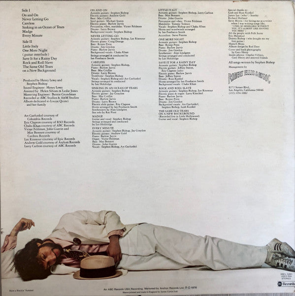 Stephen Bishop : Careless (LP, Album)