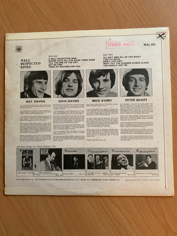 The Kinks : Well Respected Kinks (LP, Comp, Fli)