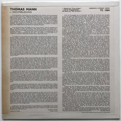 Thomas Mann : Dichterlesung (LP, Mono)
