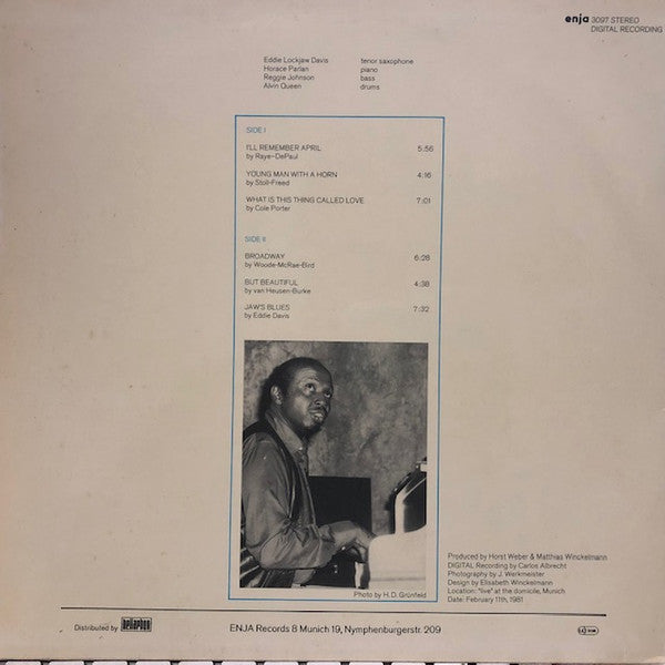 Eddie "Lockjaw" Davis : Jaw's Blues (LP)