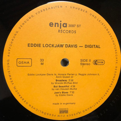 Eddie "Lockjaw" Davis : Jaw's Blues (LP)