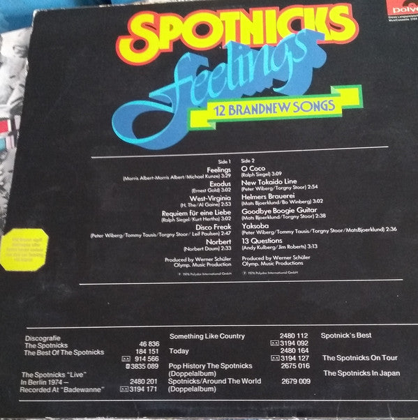 The Spotnicks : Feelings (LP, Album)